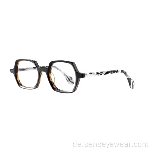 Vintage quadratische Brillenrahmen -Scharfellacetat optischer Rahmen